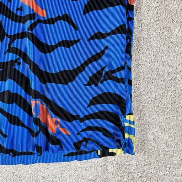 Jamie Sadock Ribbed Blue Tiger Striped Tank Top Women's Small Sports Athletic - Picture 4 of 8